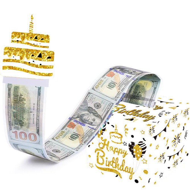 现货生日现金礼物抽钱盒惊喜抽出式现金礼物盒派对装饰布置